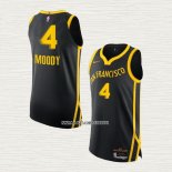 Moses Moody NO 4 Camiseta Golden State Warriors Ciudad Autentico 2023-24 Negro