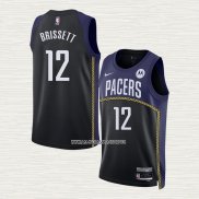 Oshae Brissett NO 12 Camiseta Indiana Pacers Ciudad 2022-23 Azul