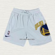 Pantalone Golden State Warriors Just Don Big Logo Blanco
