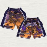 Pantalone Los Angeles Lakers Mitchell & Ness Just Don Lunar New Year Amarillo