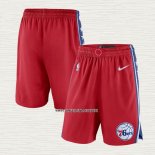 Pantalone Philadelphia 76ers 2017-18 Rojo