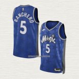 Paolo Banchero NO 5 Camiseta Orlando Magic Classic 2023-24 Azul