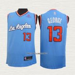 Paul George NO 13 Camiseta Los Angeles Clippers 2019-20 Azul
