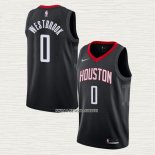 Russell Westbrook NO 0 Camiseta Houston Rockets Statement Negro