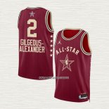 Shai-Gilgeous Alexander NO 2 Camiseta Oklahoma City Thunder All Star 2024 Rojo