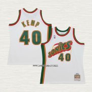 Shawn Kemp NO 40 Camiseta Nino Seattle SuperSonics Retro Historic Blanco