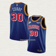 Stephen Curry NO 30 Camiseta Golden State Warriors 75th Anniversary Azul