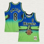 Steve Smith NO 8 Camiseta Atlanta Hawks Mitchell & Ness 1996-97 Verde