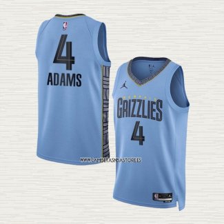 Steven Adams NO 4 Camiseta Memphis Grizzlies Statement 2022-23 Azul