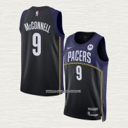 T.J. McConnell NO 9 Camiseta Indiana Pacers Ciudad 2022-23 Azul