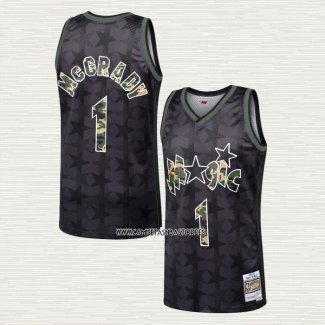 Tracy McGrady NO 1 Camiseta Orlando Magic Retro Negro