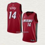 Tyler Herro NO 14 Camiseta Miami Heat Statement 2020-21 Rojo