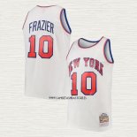 Walt Frazier NO 10 Camiseta New York Knicks Mitchell & Ness Blanco
