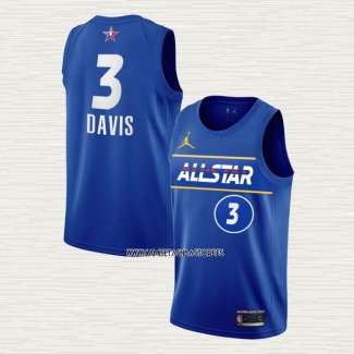 Anthony Davis NO 3 Camiseta Los Angeles Lakers All Star 2021 Azul
