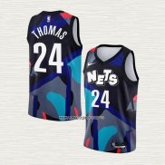Cam Thomas NO 24 Camiseta Brooklyn Nets Ciudad 2023-24 Negro