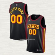 Camiseta Atlanta Hawks Personalizada Statement Negro