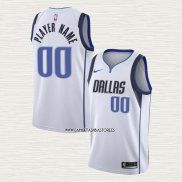 Camiseta Dallas Mavericks Personalizada Association Blanco