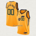 Camiseta Utah Jazz Personalizada Statement Amarillo