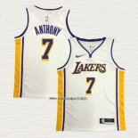 Carmelo Anthony NO 7 Camiseta Los Angeles Lakers Association Blanco