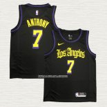 Carmelo Anthony NO 7 Camiseta Los Angeles Lakers Ciudad 2019-20 Negro