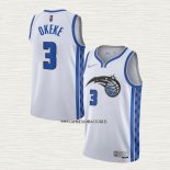 Chuma Okeke NO 3 Camiseta Orlando Magic Earned 2020-21 Blanco