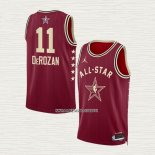 Demar Derozan NO 11 Camiseta Chicago Bulls All Star 2024 Rojo