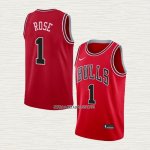 Derrick Rose NO 1 Camiseta Chicago Bulls Icon Rojo