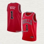 Derrick Rose NO 1 Camiseta Chicago Bulls Icon Rojo