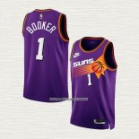 Devin Booker NO 1 Camiseta Phoenix Suns Classic 2022-23 Violeta
