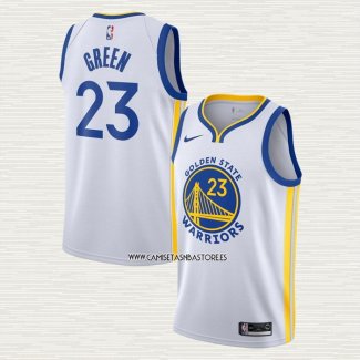 Draymond Green NO 23 Camiseta Golden State Warriors Association 2019-20 Blanco