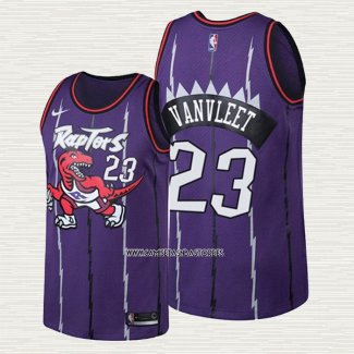 Fred VanVleet NO 23 Camiseta Toronto Raptors Classic Edition Violeta