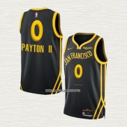 Gary Payton II NO 0 Camiseta Golden State Warriors Ciudad 2023-24 Negro