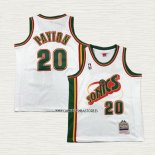 Gary Payton NO 20 Camiseta Nino Seattle SuperSonics Retro Historic Blanco