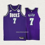 Grayson Allen NO 7 Camiseta Milwaukee Bucks Classic 2022-23 Violeta