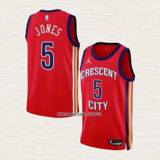 Herbert Jones NO 5 Camiseta New Orleans Pelicans Statement 2023-24 Rojo