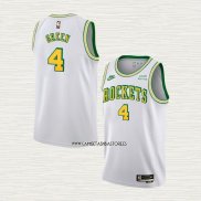 Jalen Green NO 4 Camiseta Houston Rockets Classic 2022-23 Blanco