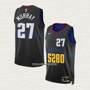 Jamal Murray NO 27 Camiseta Denver Nuggets Ciudad 2023-24 Negro t