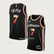Jarrett Culver NO 7 Camiseta Atlanta Hawks Ciudad 2022-23 Negro