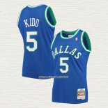 Jason Kidd NO 5 Camiseta Dallas Mavericks Mitchell & Ness 1994-95 Azul