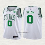 Jayson Tatum NO 0 Camiseta Nino Boston Celtics 2017-18 Blanco