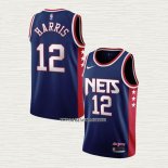 Joe Harris NO 12 Camiseta Brooklyn Nets Ciudad 2021-22 Azul