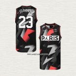 Jordan NO 23 Camiseta AJ x PSG Rojo Negro