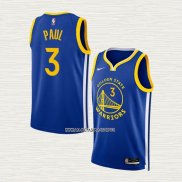 Jordan Poole NO 3 Camiseta Golden State Warriors Icon 2022-23 Azul