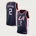 Kawhi Leonard NO 2 Camiseta Los Angeles Clippers Ciudad 2018-19 Negro