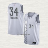 Kenrich Williams NO 34 Camiseta Oklahoma City Thunder Ciudad 2021-22 Blanco
