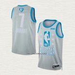 Kevin Durant NO 7 Camiseta Brooklyn Nets All Star 2022 Gris