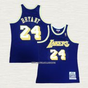 Kobe Bryant NO 24 Camiseta Los Angeles Lakers Mitchell & Ness 2007-08 Violeta