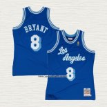 Kobe Bryant NO 8 Camiseta Los Angeles Lakers Hardwood Classics Throwback 1996-97 Azul