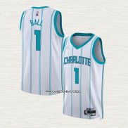 LaMelo Ball NO 1 Camiseta Charlotte Hornets Association 2022-23 Blanco