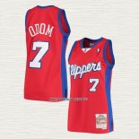 Lamar Odom NO 7 Camiseta Los Angeles Clippers Mitchell & Ness 2000-01 Rojo